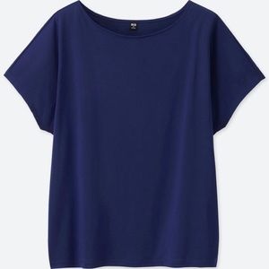 Uniqlo Drape Crew Neck Short Sleeve T-Shirt Medium